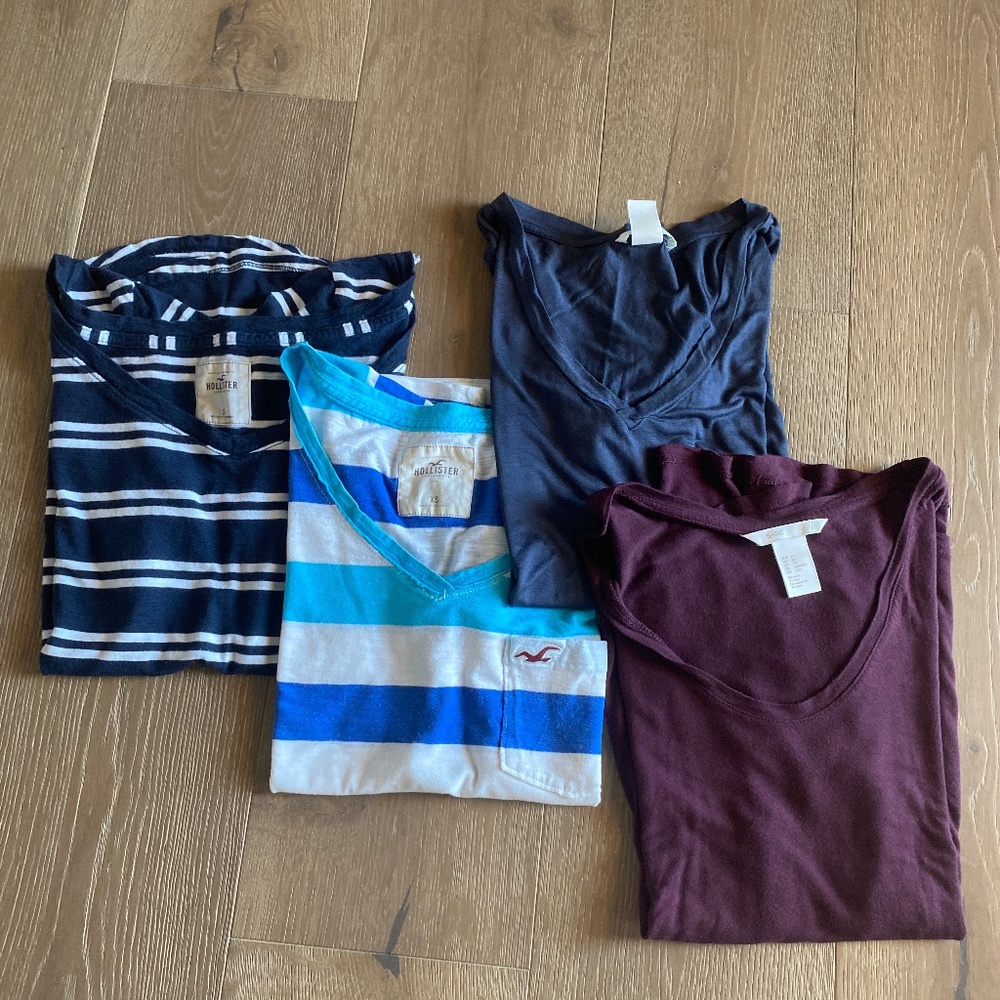 Lot of 4 Short Sleeve Cotton Tees